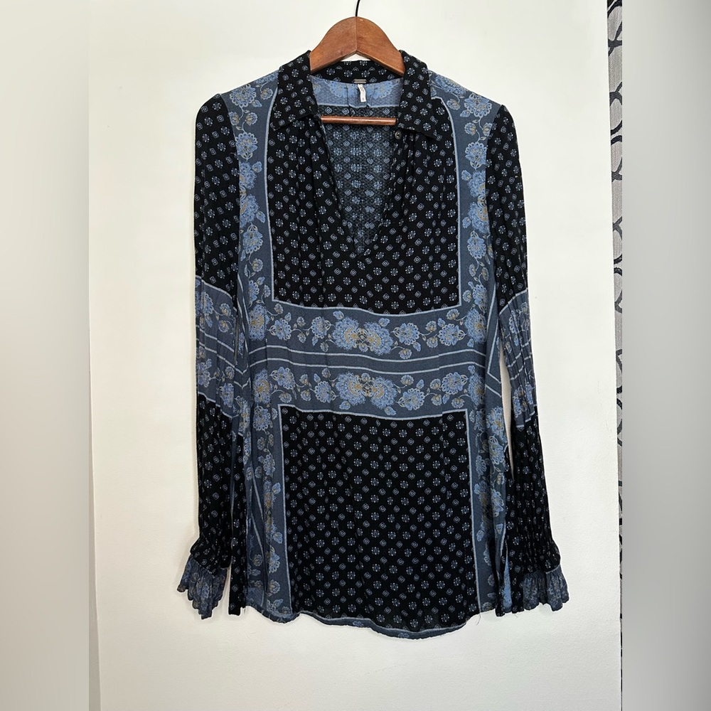 Free People Floral Blouse